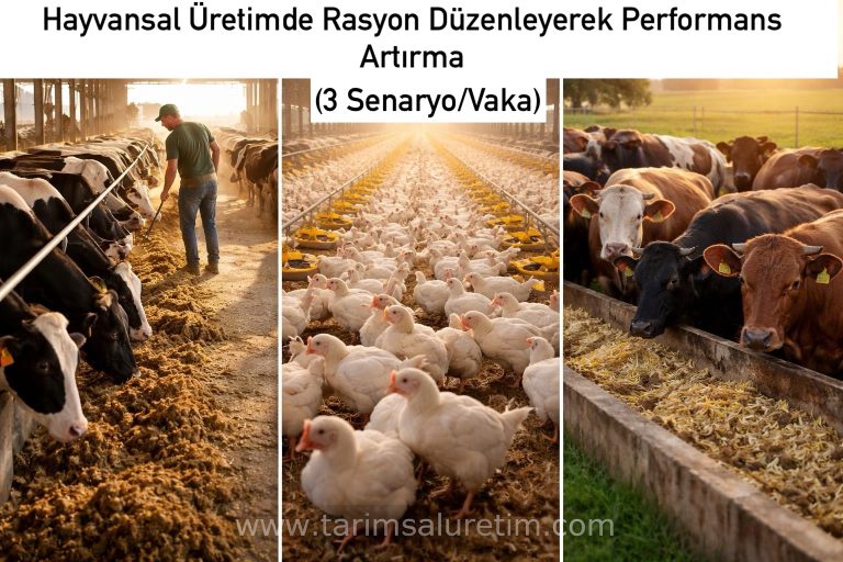 Hayvansal Üretimde Rasyon Düzenleyerek Performans Artırma (3 Senaryo/Vaka) 2 Rasyon düzenleyerek performans artırma