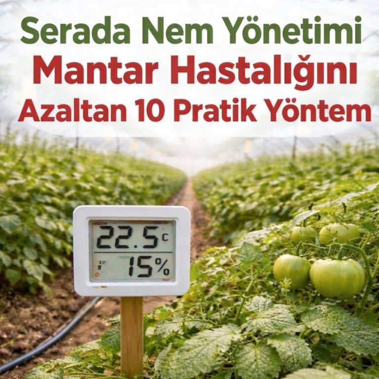 Serada Nem Yönetimi: Mantar Hastalığını Azaltan 10 Pratik Yöntem 12 Serada nem yönetimi
